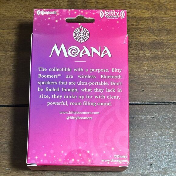 Disney Moana Bitty Boomer Mini Collectible Bluetooth Speaker -NEW In Box - Picture 2 of 3
